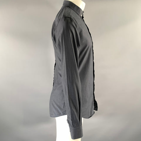 D&G by DOLCE & GABBANA Size M Grey Cotton Button Down Long Sleeve Shirt