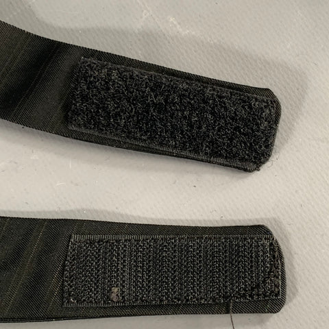 CARLO PIGNATELLI Black Silver Stripe Acetate Virgin Wool Tie