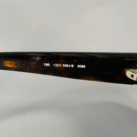 VALENTINO  Black Silver Acetate Sunglasses