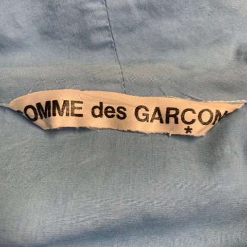 COMME des GARCONS Size XXL Blue Cotton Shawl Collar Casual Top