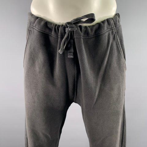 VISVIM Size S Charcoal Wash Cotton Sweatpants