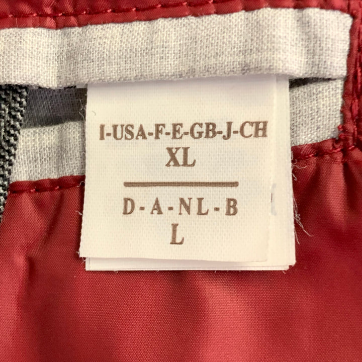 BRUNELLO CUCINELLI Size XL Grey Heather Wool Padded Buttoned Vest