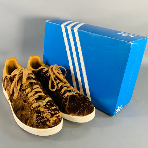 ADIDAS Limited Edition Size 12 Copper Velvet Low Top Lace- Up Sneakers