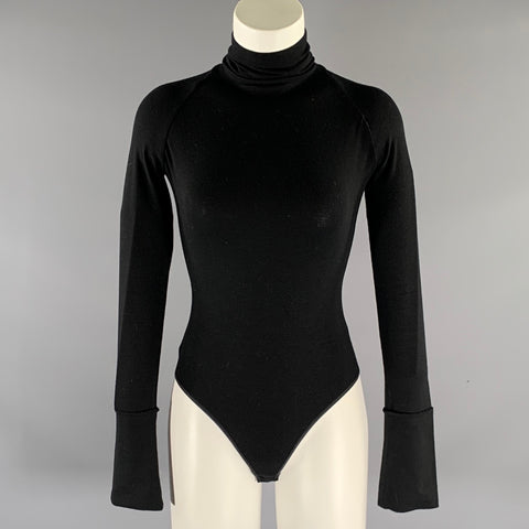 DONNA KARAN Size S Black Body suit Casual Top