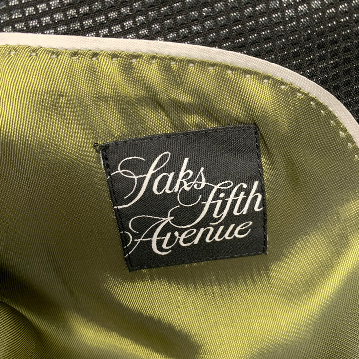 VERSACE COLLECTION Size 36 Black Grey Shimmery Viscose Blend Sport Coat