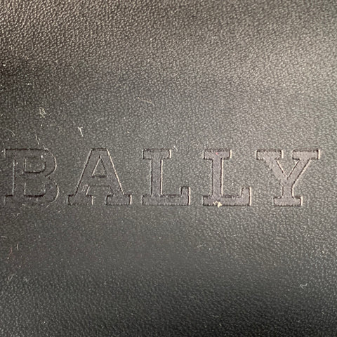 BALLY Size 7 Jere Black Charcoal Nylon Rubber Sole Buckle Sandals