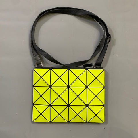 BOA BOA ISSEY MIYAKE Yellow Neon Triangle Cross Body Handbag