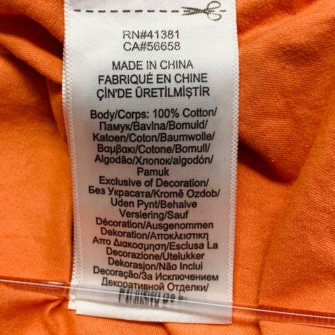 RRL by RALPH LAUREN Limited Edition Size L Suit Flight Experimental Orange Cotton Military Jumpsuit