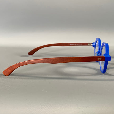FRAME OF MIND Blue Brown Acetate Glasses