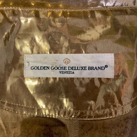 GOLDEN GOOSE One Size Gold Metallic Polyester Polyurethane Jacket