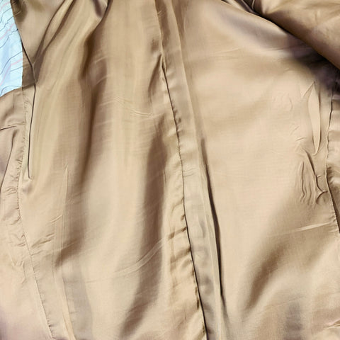 RALPH LAUREN Size 40 Brown Beige Plaid Cotton Notch Lapel Sport Coat