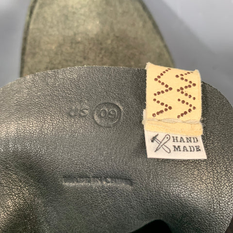 VISVIM Size 9 Black Forest Green Suede Ankle Boots