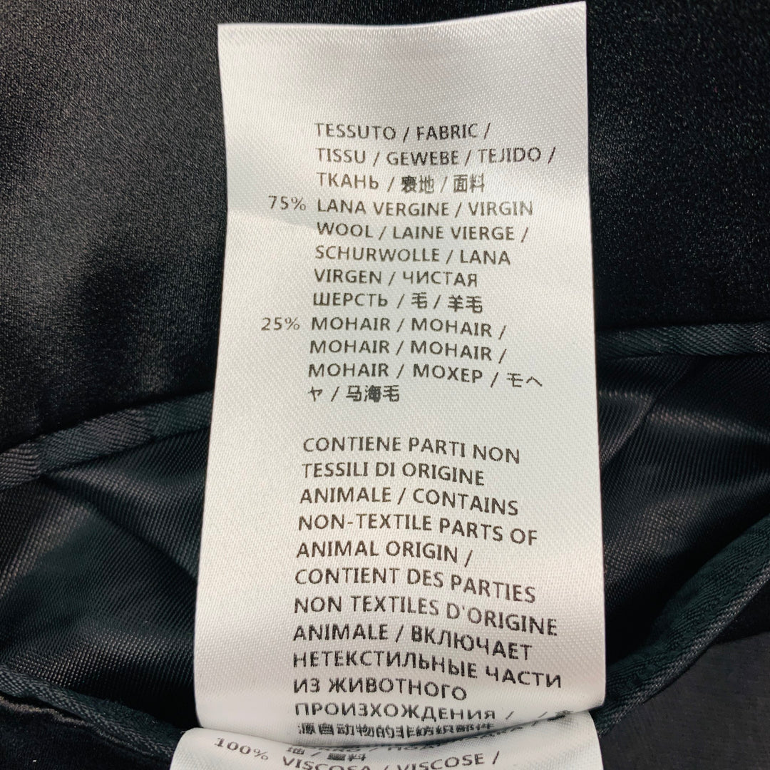 ALEXANDER MCQUEEN Size 38 Black Studded Wool Mohair Sport Coat