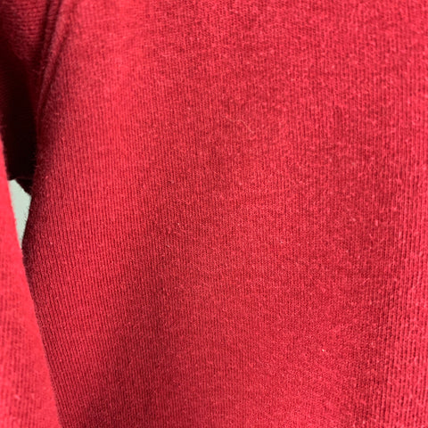 SUPREME Size M Burgundy Gold Embroidery Cotton Hoodie Sweatshirt