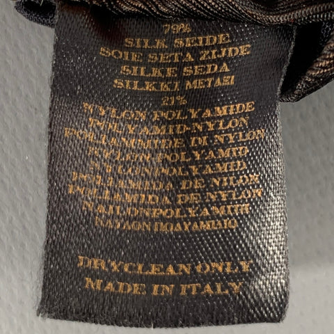 BURBERRY Brown Textured Silk Blend Tie
