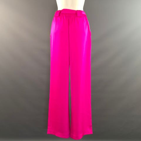 GENERATION LOVE Size S Pink Magenta Polyester Elastic Waistband Dress Pants