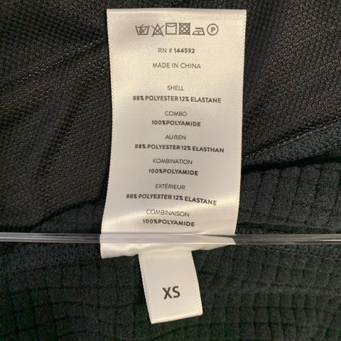 AZTECH Chest Size XS Brown Black Color Block Polyamide Thermal Jacket