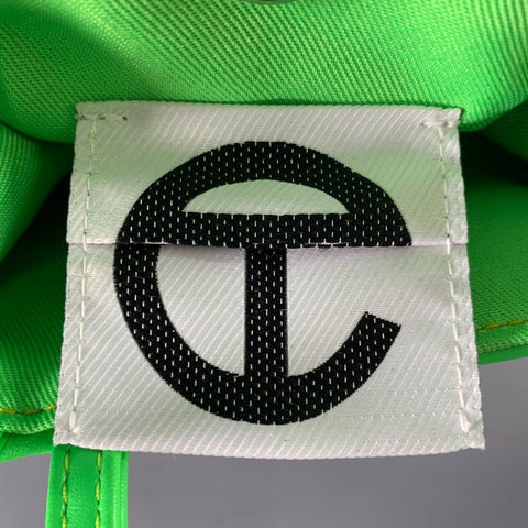 TELFAR Green Neon Embossed Faux Leather Cross Body Handbag