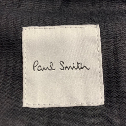 PAUL SMITH Size 2 Black Wool Twill Pleated Tapered Dress Pants