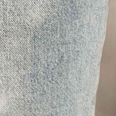 AGOLDE Size 26 Becker Light Blue Cotton Twill Pleated Baggy Tapered Jeans