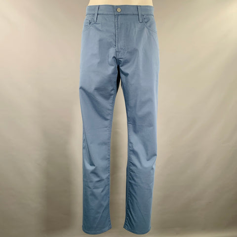 ADRIANO GOLDSCHMIED Size 36 Everett Blue Cotton Blend Jean Cut Casual Pants