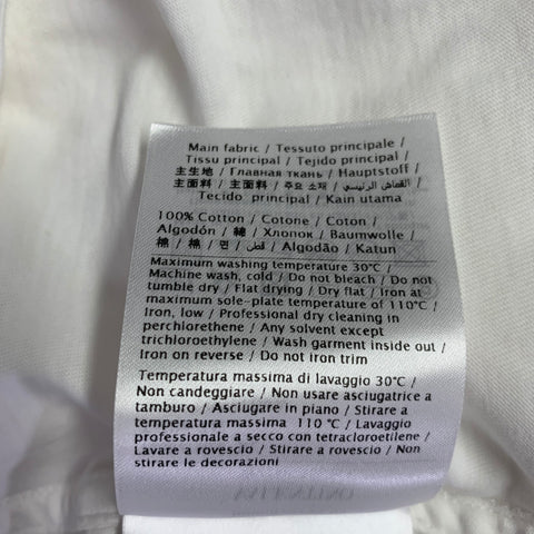 VALENTINO Size XL White Cotton Crew Neck T-shirt
