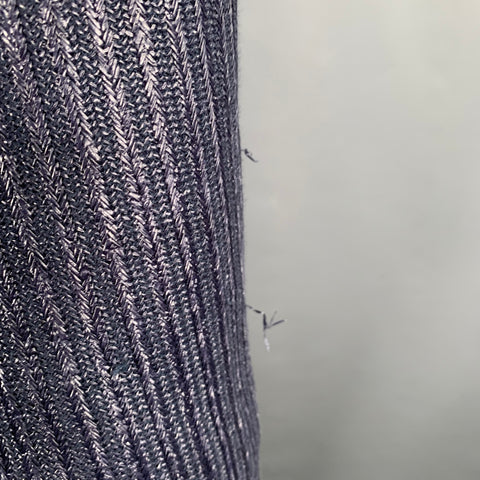 MR. TURK Size 44 Long Navy Charcoal Woven Cotton Blend Sport Coat