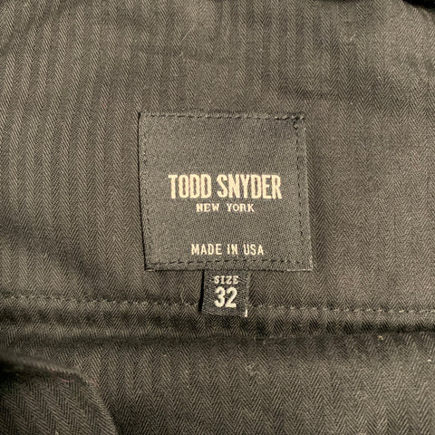 TODD SNYDER Size 38 Short Teal Corduroy Cotton Notch Lapel 32 29 Suit