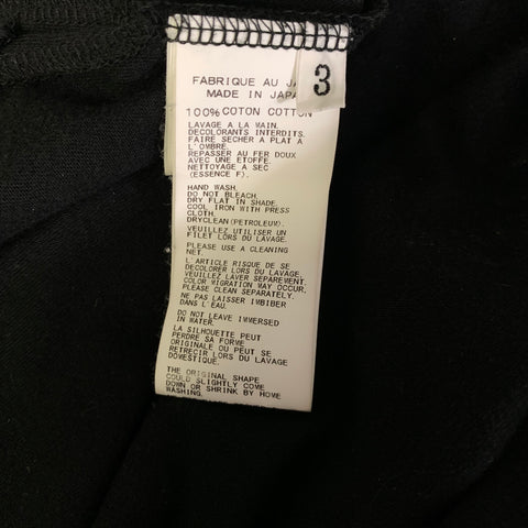YOHJI YAMAMOTO Size M Black Brown Graphic Cotton T Shirt