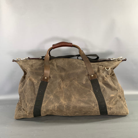 JACK SPADE Brown Black Mixed Fabrics Satchel Bags