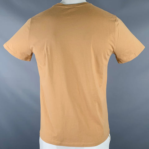 A.P.C. Size L Tan Cotton Crew Neck T-shirt