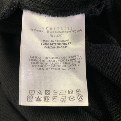 MONCLER Size L Black Cotton Hoodie Jacket
