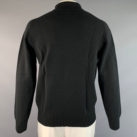 MHL. Size L Black Wool Knit Pullover