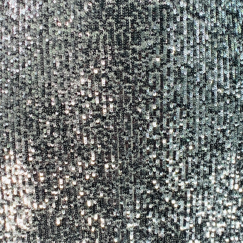 AKRIS Size 10 Silver Grey Polyamide Blend Sequined High Neck Sleeveless Long Evening Gown