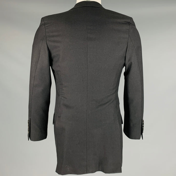 TOM FORD Size 38 Grey Wool Peak Lapel Sport Coat