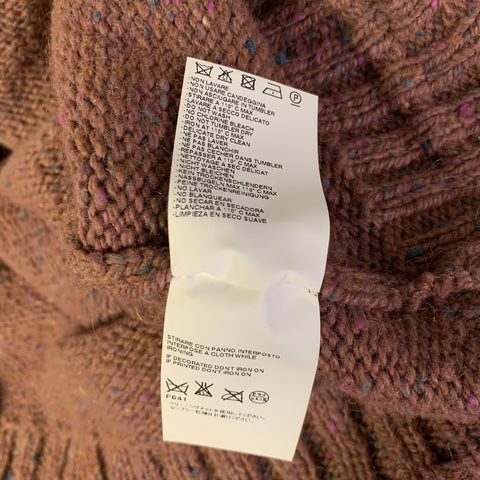 MAISON MARGIELA Size M Pink Mauve Wool Blend Turtleneck Pullover