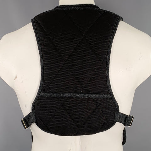 COMME des GARCONS SHIRT Size L Grey Charcoal Polyester Utility Vest