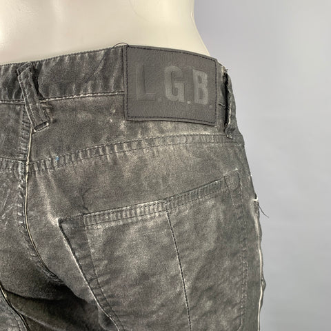 L.G.B Size 29 Grey Charcoal Distressed Cotton Blend Casual Pants