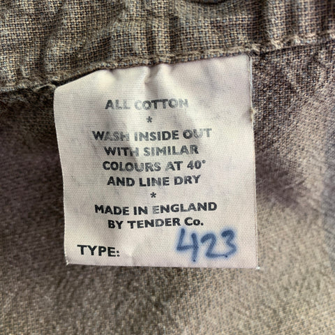 TENDER CO. Size L Grey Taupe Wash Cotton Shirt Jacket