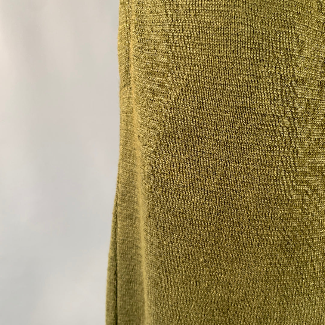 HAIDER ACKERMANN Size M Pulau Olive Knit Linen Blend Elastic Waistband Casual Pants