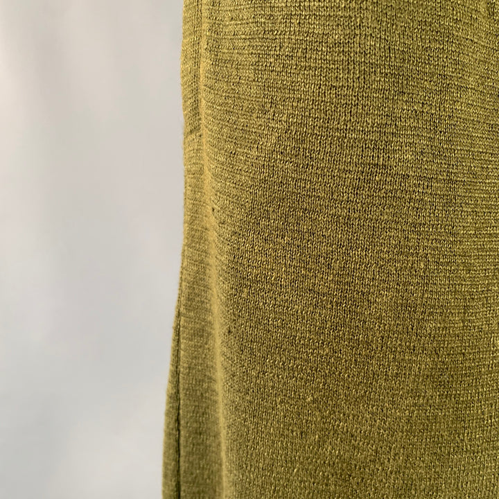 HAIDER ACKERMANN Size M Pulau Olive Knit Linen Blend Elastic Waistband Casual Pants