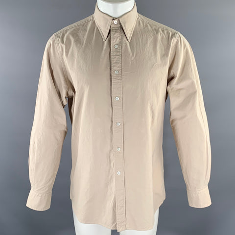 HAMILTON Size M Khaki Long Sleeve Long Sleeve Shirt