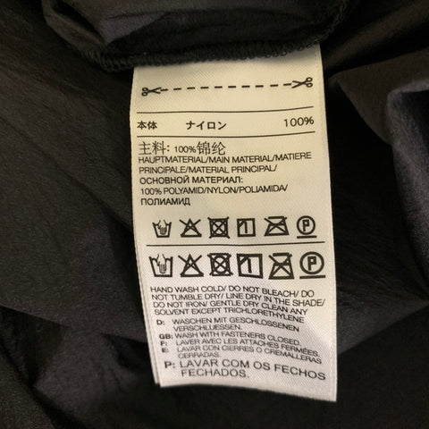 Y-3 Size L Black Metallic Nylon Crew Neck T Shirt