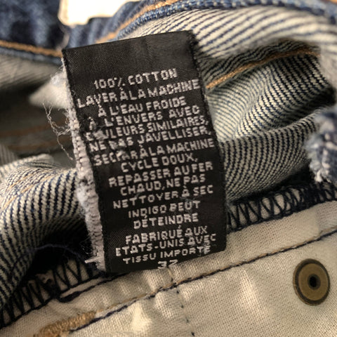 NILI LOTAN Size 32 Blue Cotton Straight leg Jeans