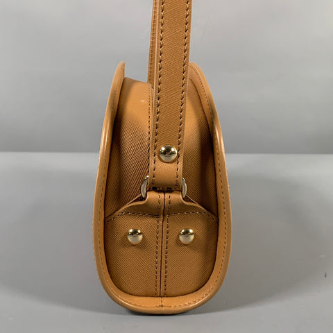 A.P.C. Beige Textured Leather Cross Body Handbag