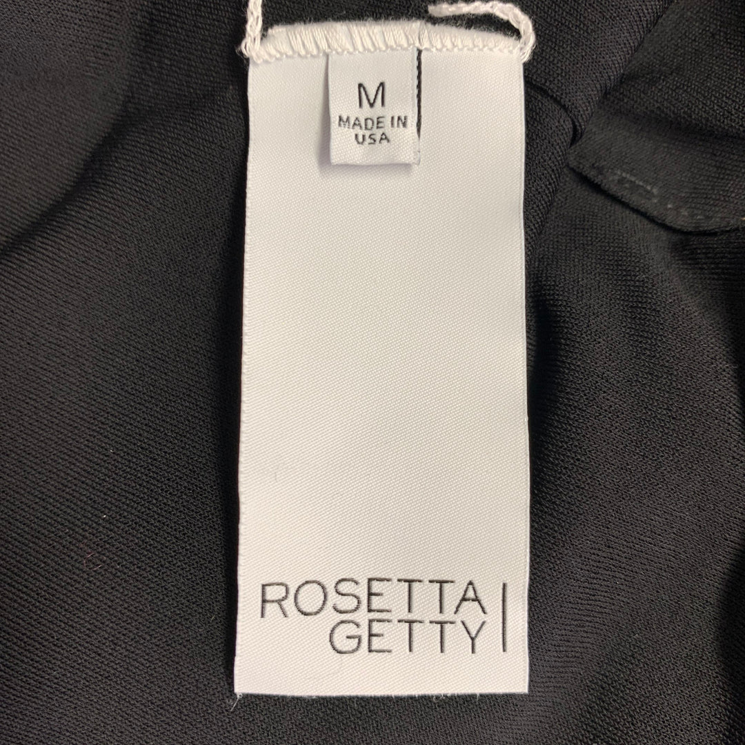 ROSETTA GETTY Size M Black Viscose Tube Casual Top