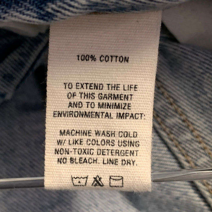 ALEX MILL Size 31 Light Blue Cotton Denim Twill Straight Button Fly Jeans