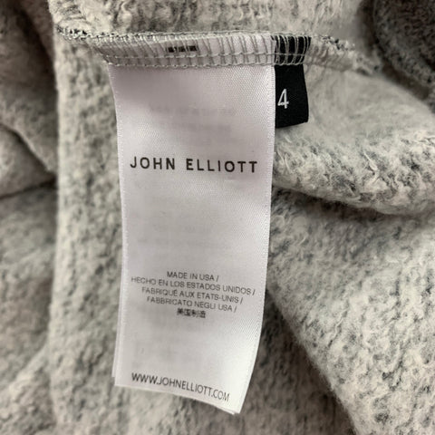 JOHN ELLIOTT Sudadera con capucha de algodón/poliéster gris jaspeado Talla XL