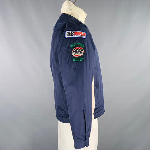 POLO by RALPH LAUREN Size L Navy Red White Logo Polyester Jacket