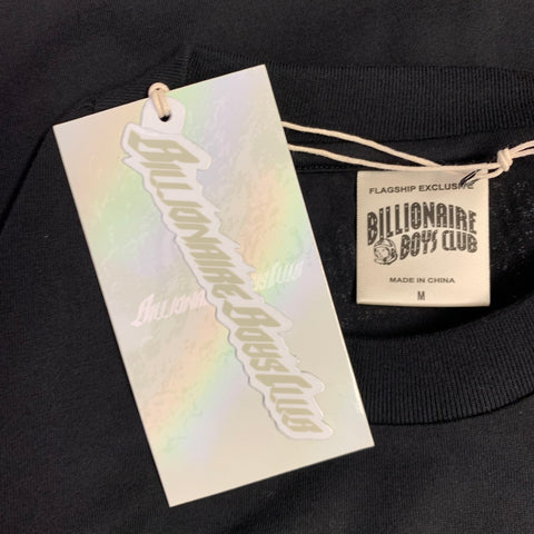 BILLIONAIRE BOYS CLUB Size M Rolling Loud Smoke Black Grey Cartoon Cotton Short Sleeve T-shirt